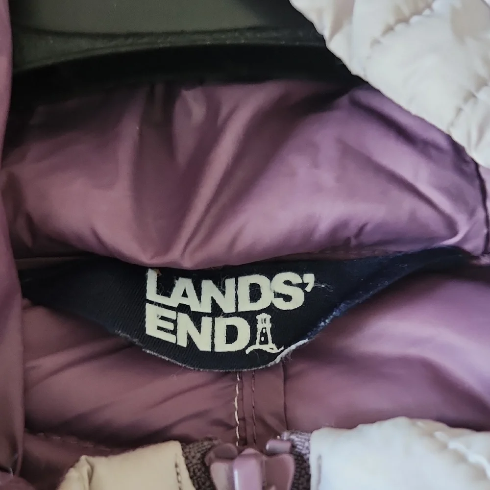 Lands' End Purple and Lavender Car Coat - Picture 2 of 5